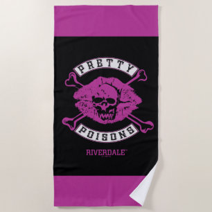Pretty Poisons Logo Beach Towel
