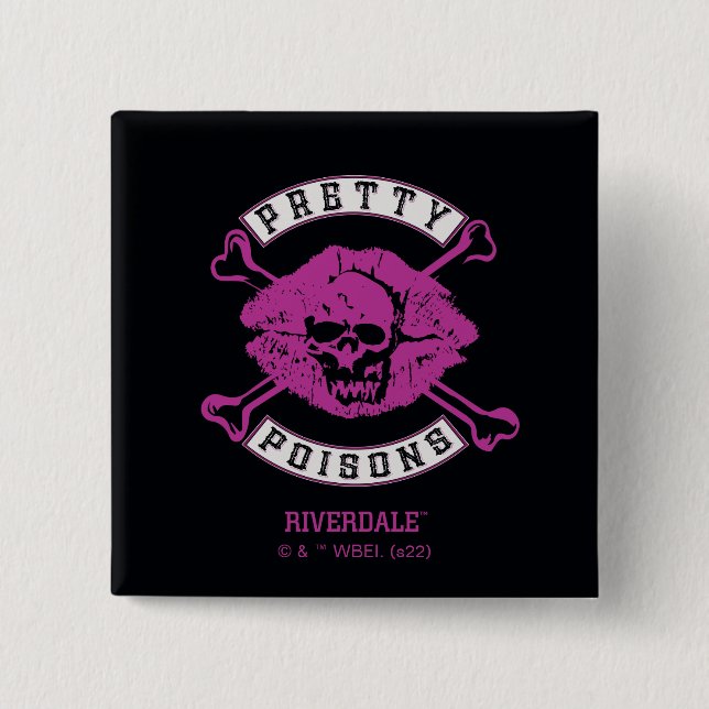 Pretty Poisons Logo Button (Front)