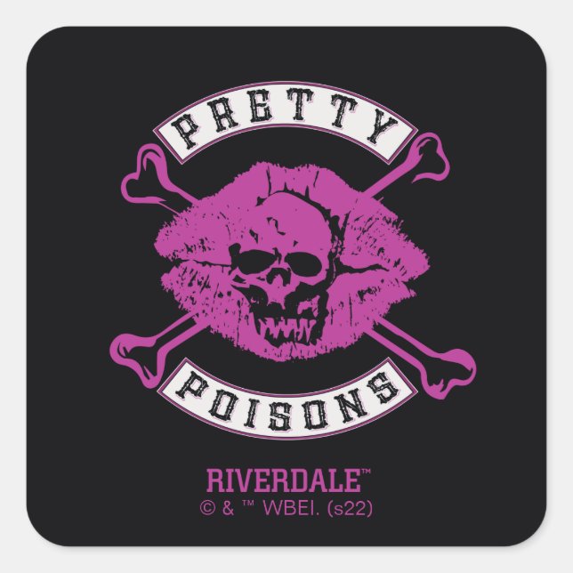 Pretty Poisons Logo Square Sticker (Front)