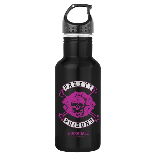 Pretty Poisons Logo Stainless Steel Water Bottle (Front)