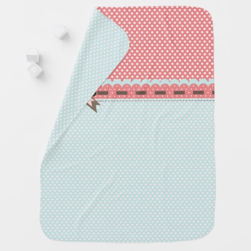 Pretty Polka Dot Baby Blanket