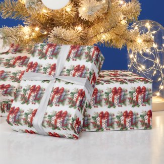 Pretty Polka Dot Coquette Bow Christmas