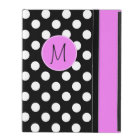 Pretty Polka Dot Monogram iPad Case