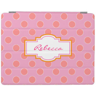 Pretty Polka Dot Personalized iPad Cover