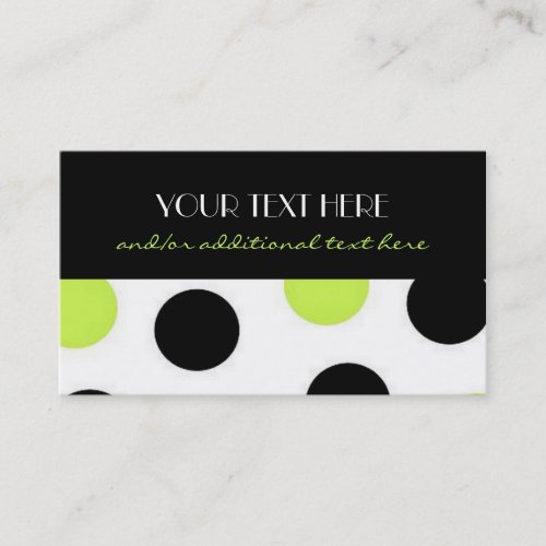 Pretty Polka Dots Business Card Templates