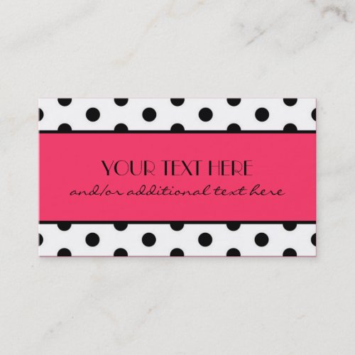 Pretty Polka Dots Business Card Templates