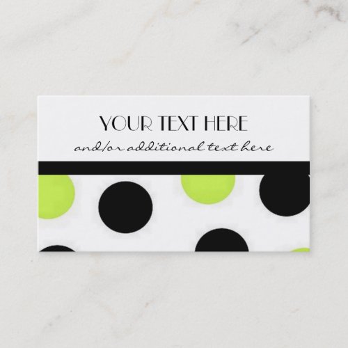 Pretty Polka Dots Business Cards