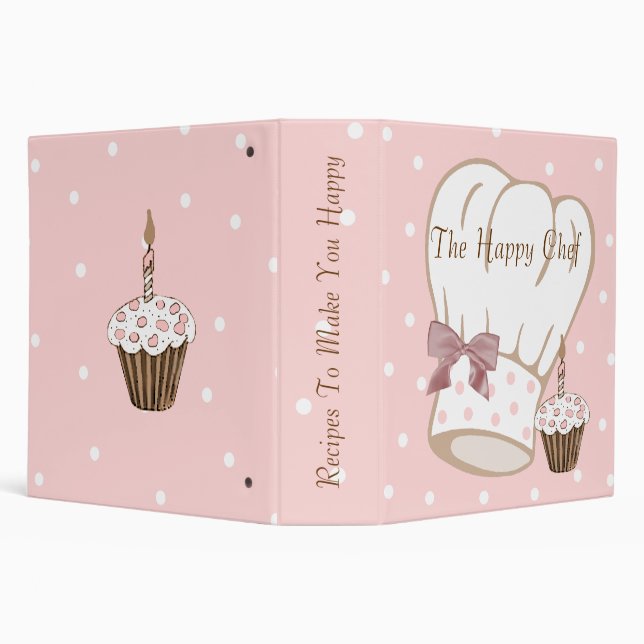 Pretty polka Recipe Binder (Background)