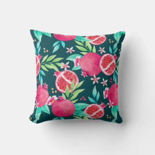 Pretty Pomegranate Throw Pillow