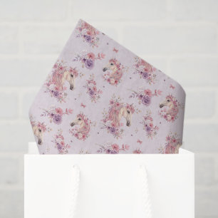 Pretty Ponies and Petals Horse Tissue Paper