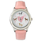 Pretty Ponies and Pink Heart Horse Watch Pretty Ponies and Pink Heart Horse Watch