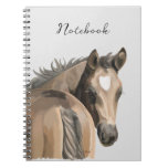 Pretty Pony Equestrian Notebook at Zazzle