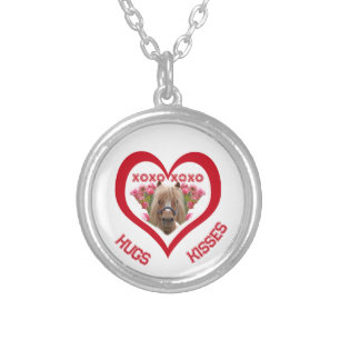 Pretty Pony in Red Valentine's Day Silver Plated Necklace