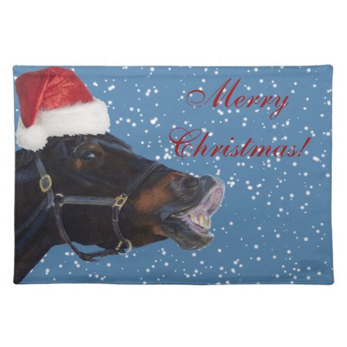 Pretty Pony Merry Christmas Placemats
