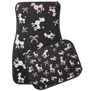 Pretty Poodle Chic Car Floor Mat