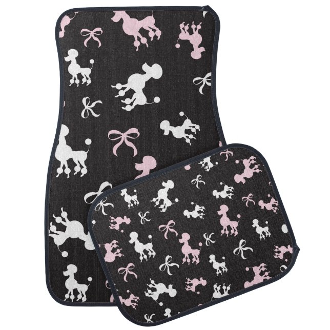 Pretty Poodle Chic Car Floor Mat (Set)