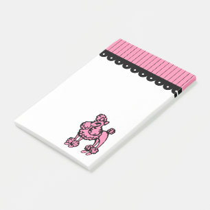 Pretty Poodle Post It Notes