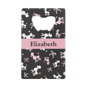 Pretty Poodles Credit Card Bottle Opener