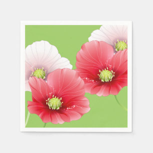 Pretty Poppies Floral Napkins