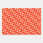 Pretty Poppies Mixed Floral Pattern & Polka Dots Wrapping Paper Sheets (Front 2)