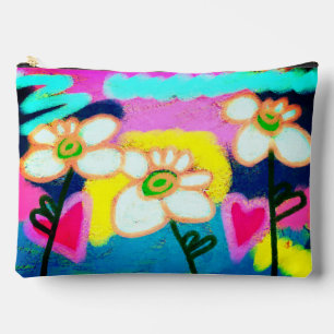 Pretty Posies Abstract Art Accessory Pouch