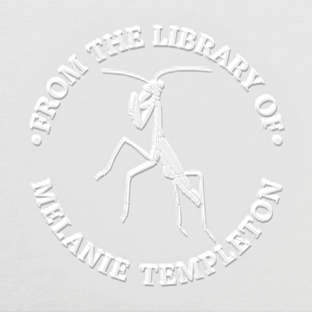Pretty Praying Mantis Silhouette From the library Embosser (Design)