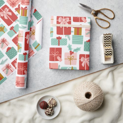  Pretty Presents Holiday Wrapping Paper