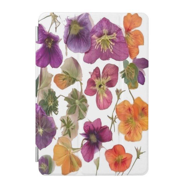 Pretty Pressed Flowers -  iPad Mini Cover (Front)
