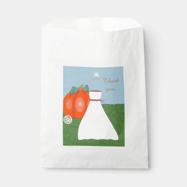 Pretty Princess Bridal Shower Favor Bags (Front)