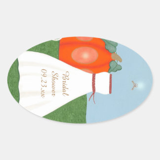 Pretty Princess Bridal Shower Stickers