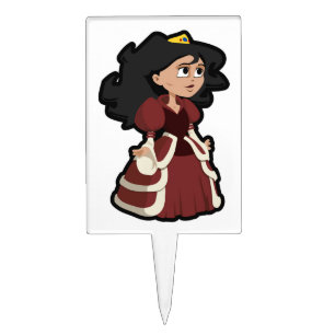 PRETTY PRINCESS CAKE TOPPER