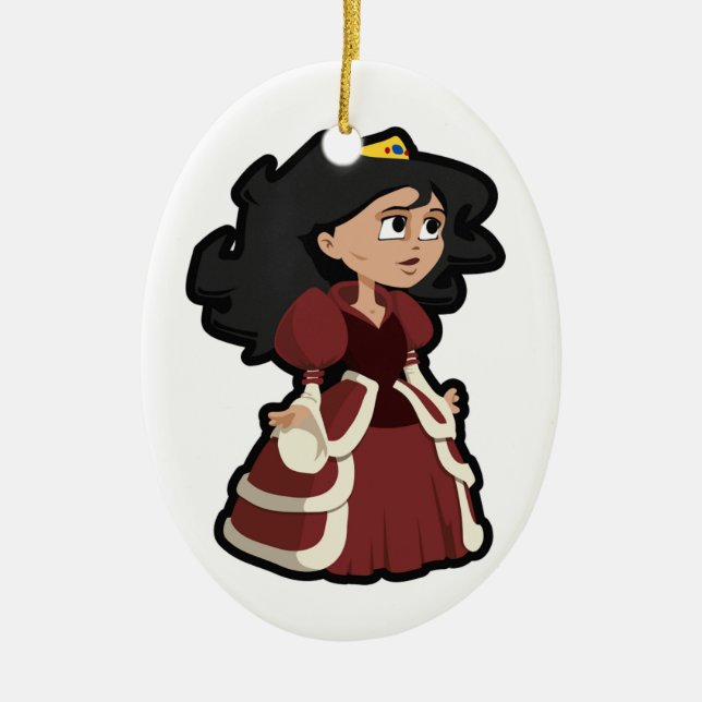 PRETTY PRINCESS CERAMIC ORNAMENT (Front)