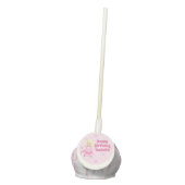 Pretty Princess Custom Pink Girls Birthday Party Cake Pops (Front)