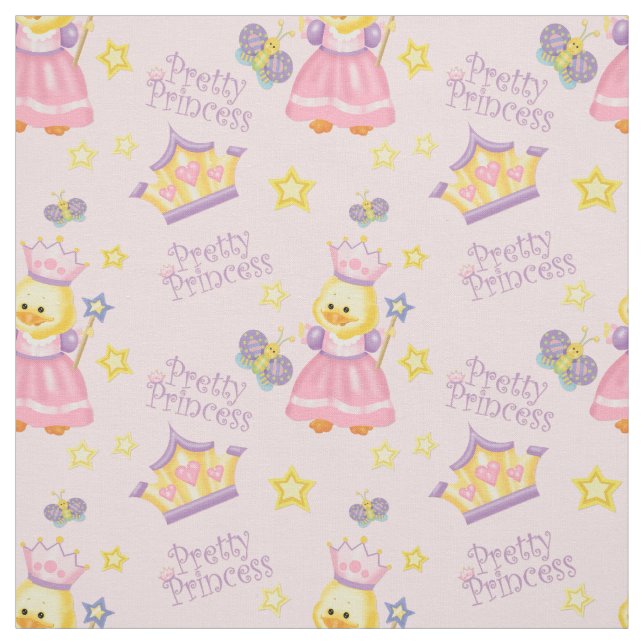 Pretty Princess Duckling Fabric (Swatch)