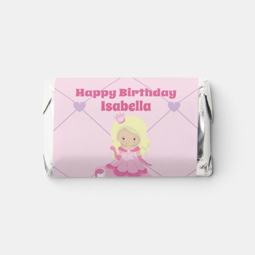 Pretty Princess Girl Custom Pink Birthday Party Hersheys Miniatures