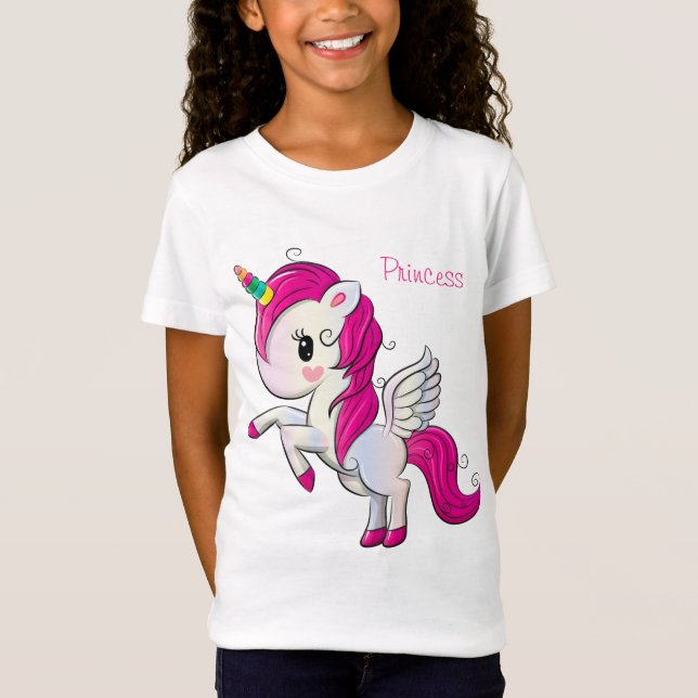 Pretty Princess Girls T-Shirt (Front)