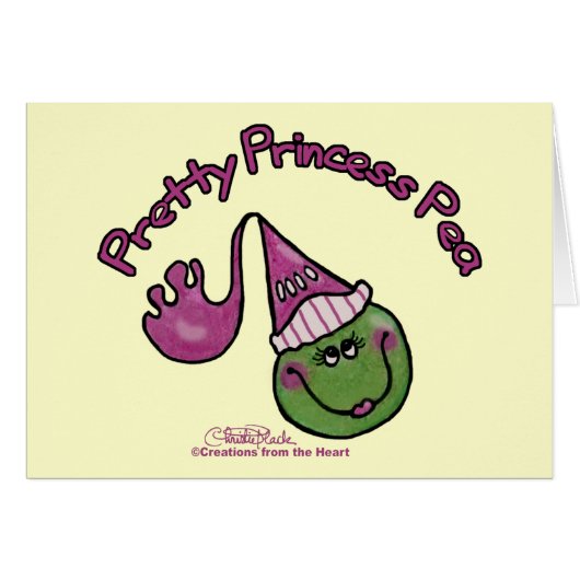Pretty Princess Pea Cards (Front Horizontal)