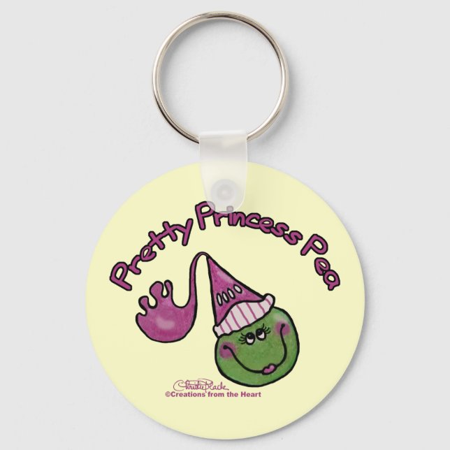 Pretty Princess Pea Keychain (Front)
