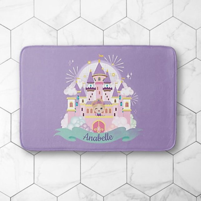 Pretty Princess personalized soft bathmat (Creator Uploaded)