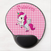 Pretty Princess Pink Gel Mouse Pad