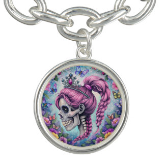 Pretty Princess Skull Bracelet