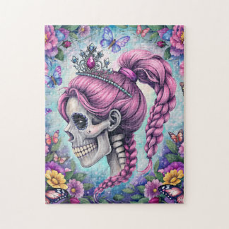 Pretty Princess Skull Jigsaw Puzzle