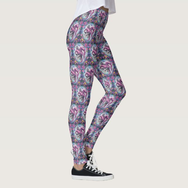 Pretty Princess Skull Leggings (Right)