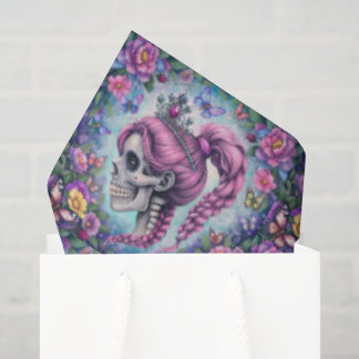 Pretty Princess Skull Tissue Paper