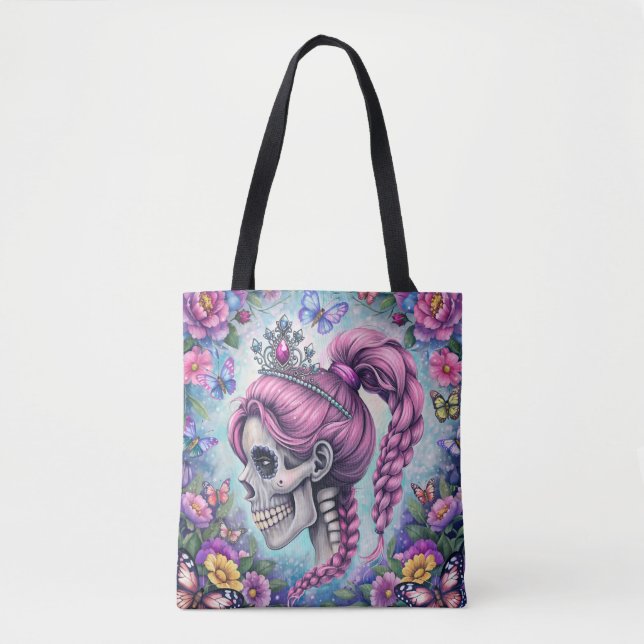 Pretty Princess Skull Tote (Front)