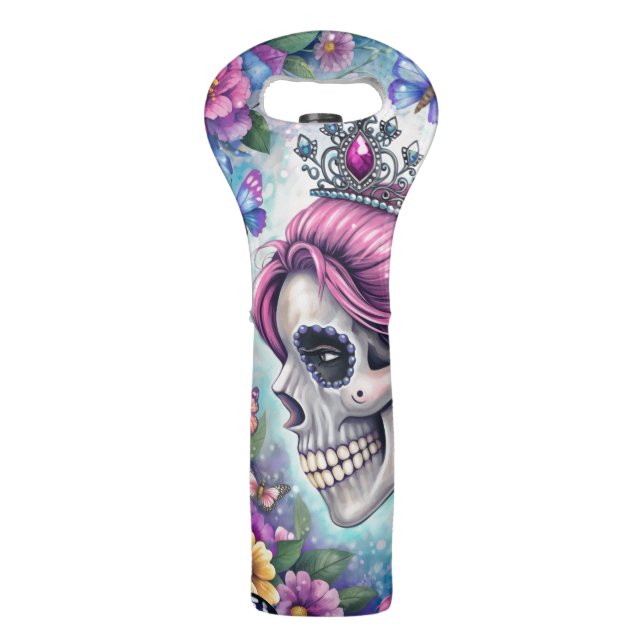 Pretty Princess Skull Wine Bag (Front)