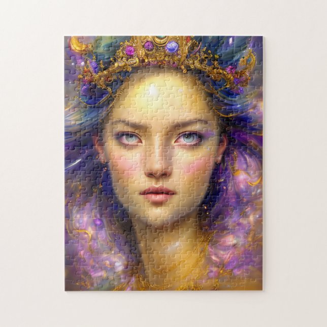 Pretty Princess Warrior Ethereal Goddess  Jigsaw Puzzle (Vertical)