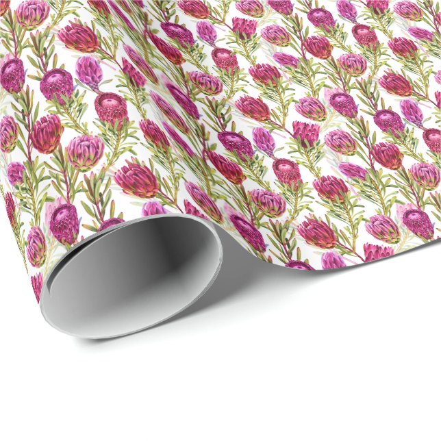 Pretty Protea Design 1 Gift Wrap (Roll Corner)