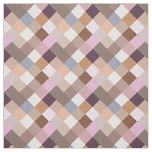 Pretty Provence Lavender Colors Mosaic Pattern Fabric