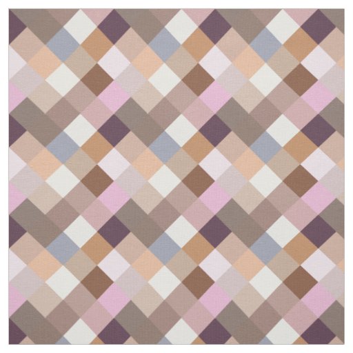 Pretty Provence Lavender Colors Mosaic Pattern Fabric